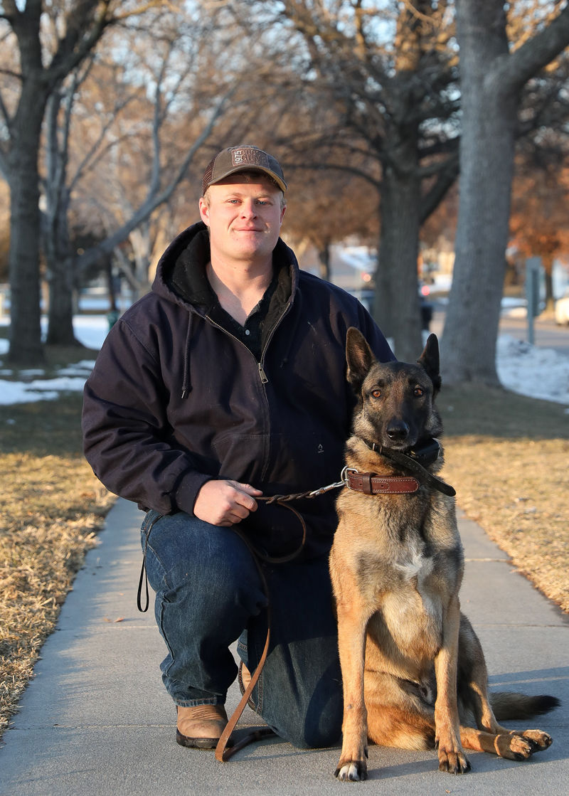 Veteran and his dog